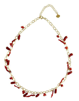 Collana Io & Te  Donna in Argento Corallo CLCPFRDO